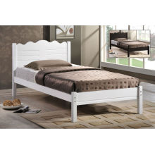 Lit simple en bois, meuble de chambre à coucher